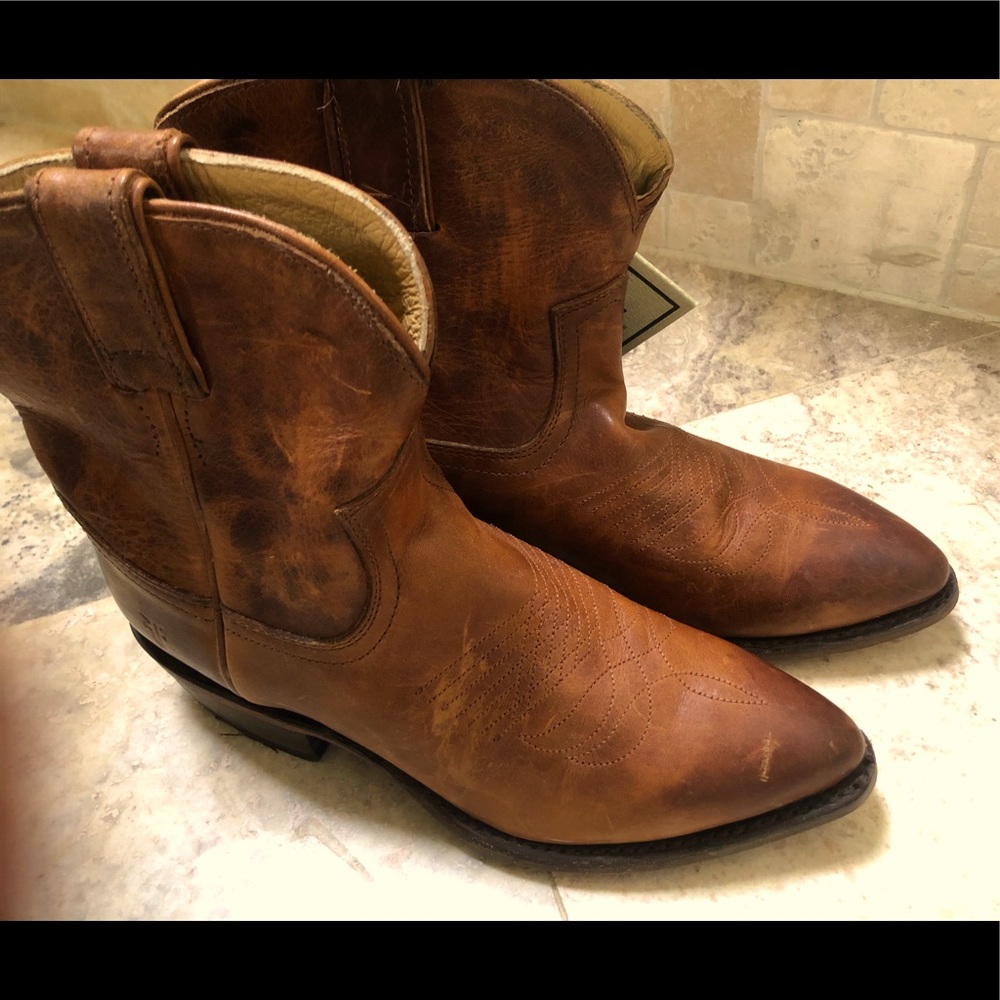 Leather Frye Bootie, Worn Once